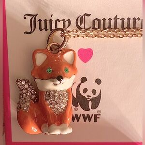 Juicy Couture WWF Fox Necklace